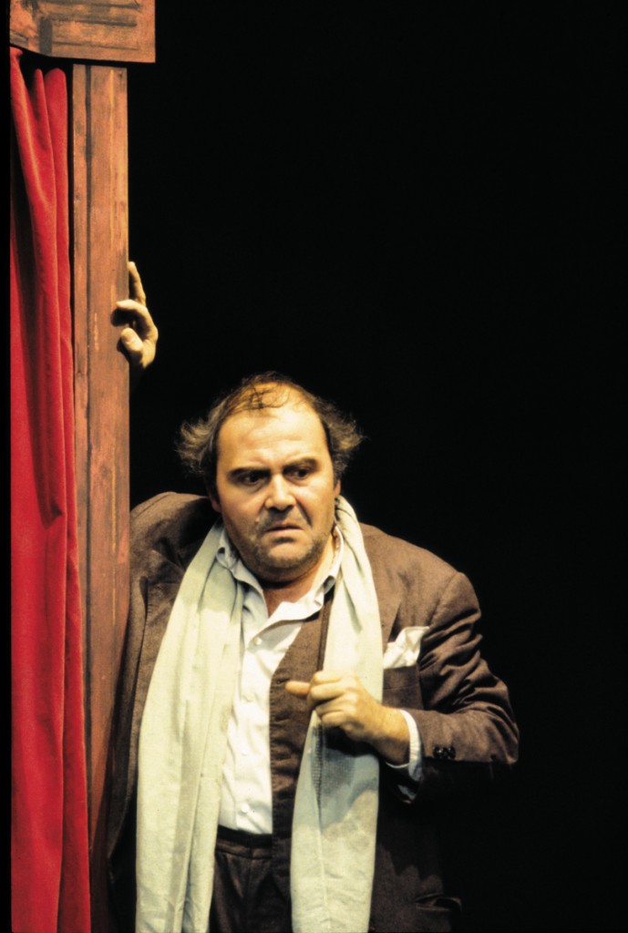Lambert Hamel als Bruscon in Thomas Bernhards Stück „Der Theatermacher“, eine Inszenierung von Hans Lietzau aus dem Jahr 1988