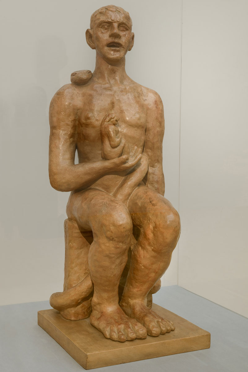 Max Beckmann, Adam und Eva, 1936, 87 × 35,5 × 40 cm; Hamburger Kunsthalle