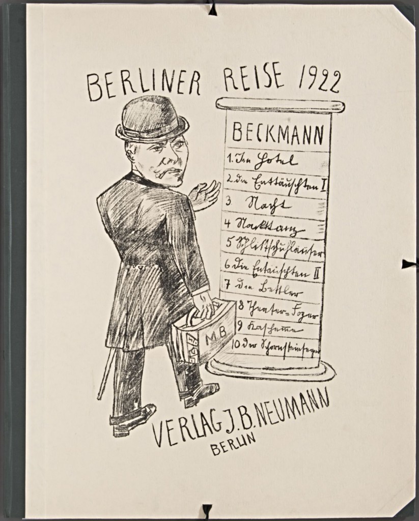 Max Beckmann, Berliner Reise, Mappenumschlag, 1922 © VG-Bildkunst, Bonn 2013/Berlinische Galerie