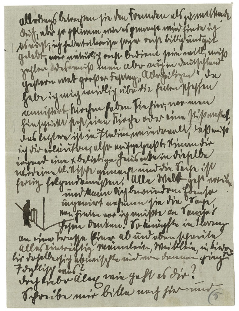 Max Pechstein, Brief an Alexander Gerbig vom 2.11.1907; Kunstsammlungen Zwickau, Max-Pechstein-Museum