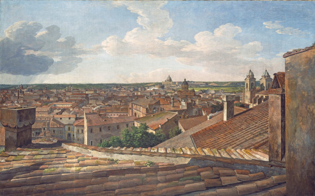 Johann Christian Reinhart, Blick auf Rom von der Villa Malta, um 1833, 167×266,5 cm; Neue Pinakothek, München (Abb. 2)