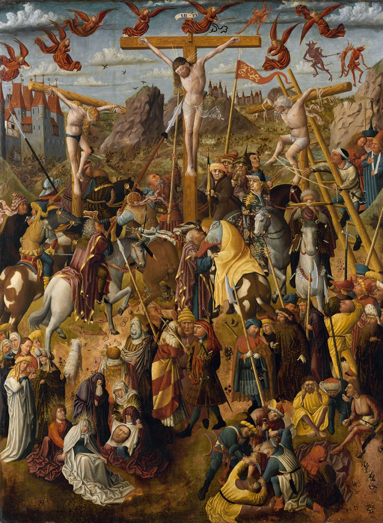 Derick Baegert, Mitteltafel des Altars in der Probsteikirche Dortmund, 1475, 230 × 395 cm; Probsteikirche Dortmund