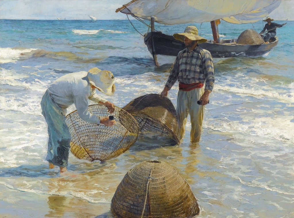 Joaquín Sorolla, Valencianische Fischer, 1895, 65 × 87 cm; Privatbesitz