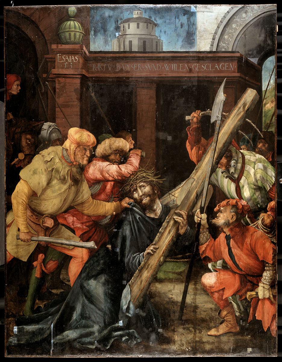 Matthias Grünewald, Tauberbischofsheimer Altar, Kreuztragung Christi, um 1523/25, 196 × 152 cm