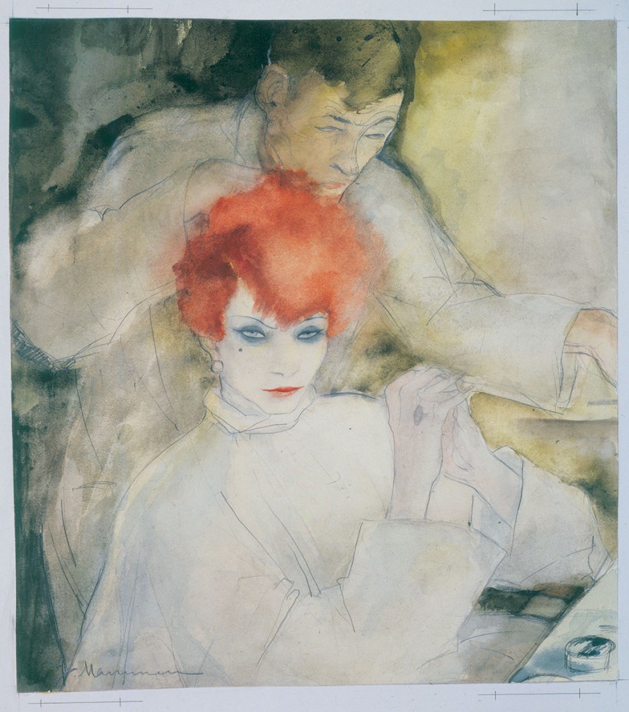Jeanne Mammen, Die Rothaarige, um 1928, 34,5 × 30,7 cm; Berlinische Galerie, Berlin