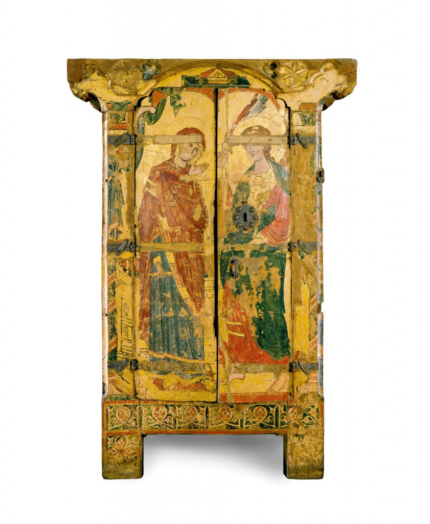 Reliquienschrank aus der Liebfrauenkirche, 2. Viertel 13. Jh., 199 × 105 (135) × 69 cm; Domschatz Halberstadt