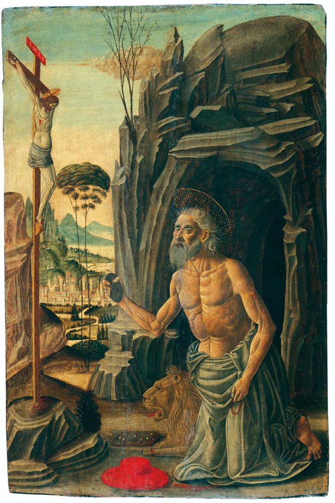 Meister Esiguo, Heiliger Hieronymus als Büßer, um 1500, 55 × 36,5 cm