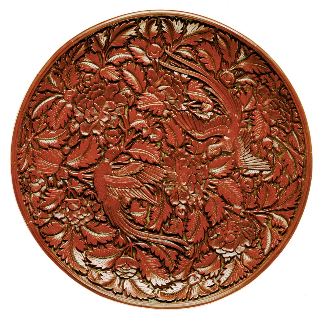 Rundes Tablett, Ming-Dynastie, um 1400