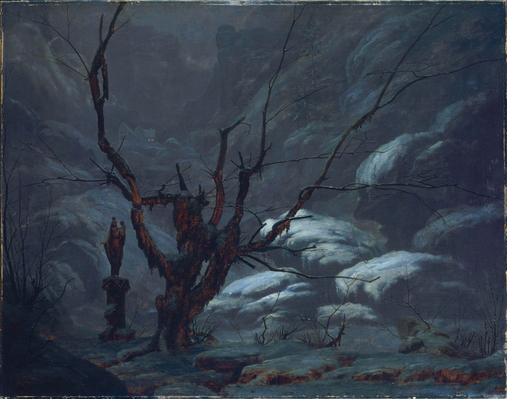 Düstere und geheimnisvolle Romantik: Carl Blechen, Gebirgsschlucht im Winter, 1825, Alte Nationalgalerie, Berlin