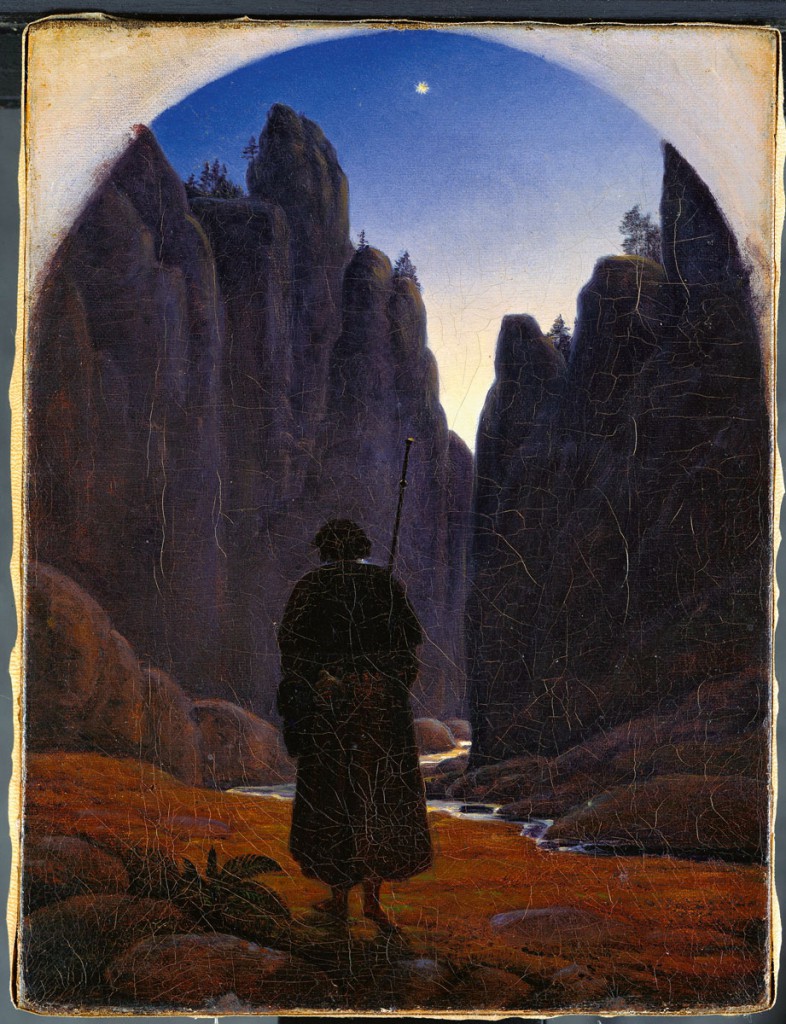 Carl Gustav Carus, Pilger im Felsental, um 1820, Alte Nationalgalerie, Berlin