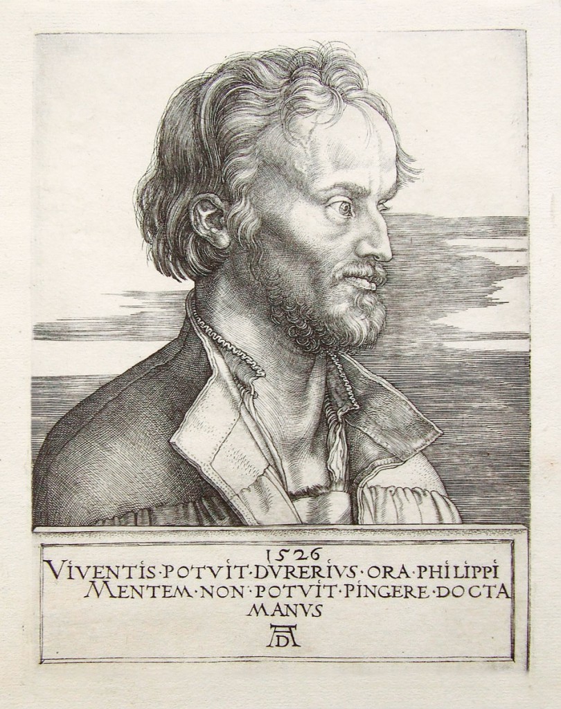 Albrecht Dürer, Philipp Melanchthon, 1526, Kupferstich