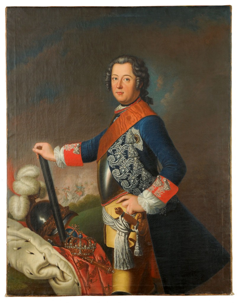 David Matthieu, Friedrich II. von Preußen, 1743, 145 × 113 cm