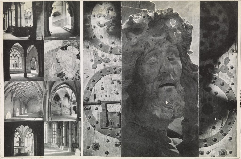 Josef Albers, Kloster Maulbronn (Deutschland), Details von Architektur, Malerei und Plastik, Papier, Montage auf Karton; © The Josef and Anni Albers Foundation