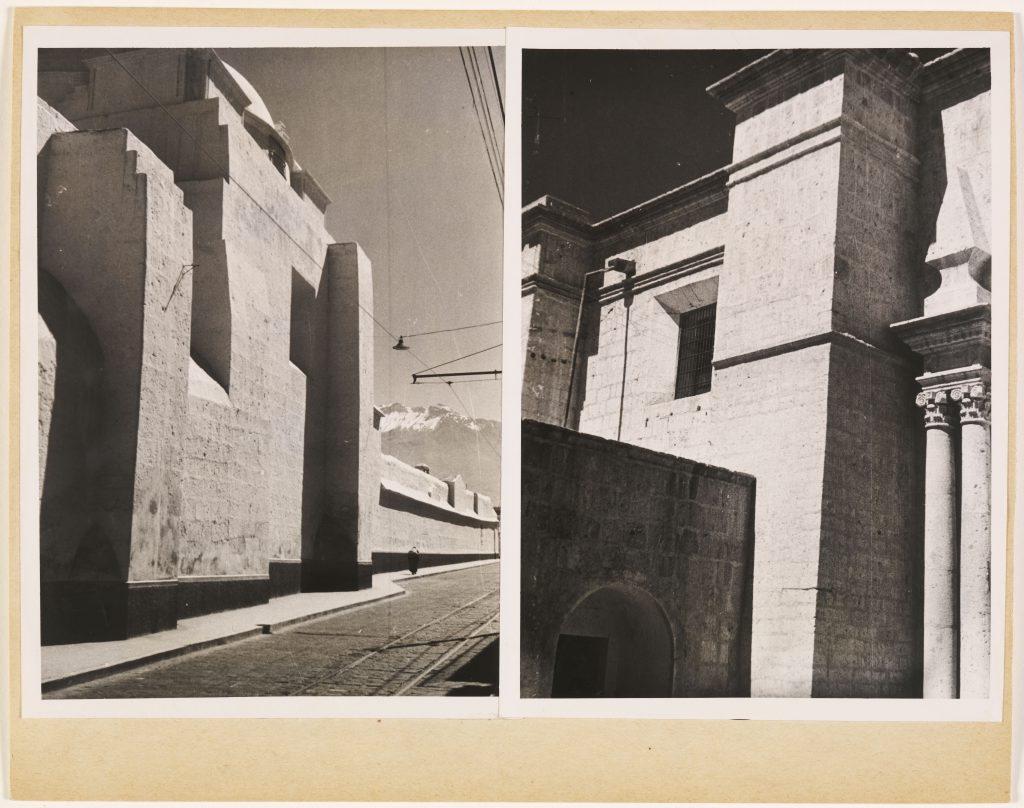 Josef Albers, Kathedrale in Arequipa, o.J., Silbergelatineabzüge auf Karton montiert; © The Josef and Anni Albers Foundation