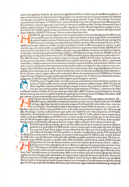 Plautus, Comoediae [Komödien, lat.], Venedig: Simone Bevilacqua, 1499; Universitätsbibliothek Leipzig