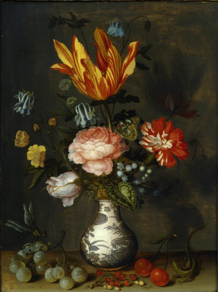 Balthasar van der Ast, Blumen in einer Wan-Li-Vase, 1625-30, 36,6 x 27,7 cm; © Foto: Jim Strong Inc., New York