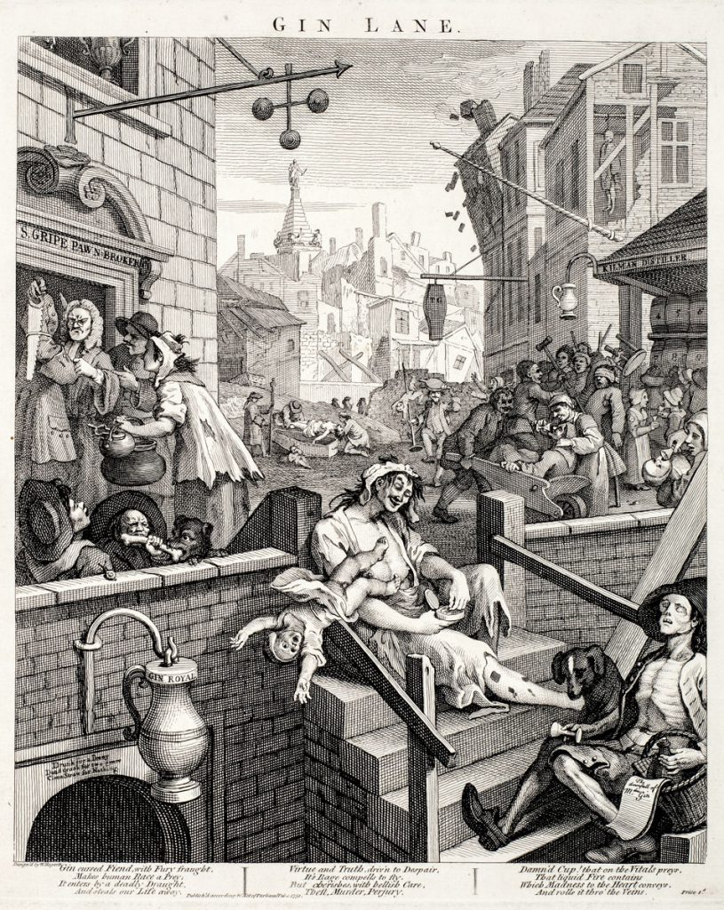 William Hogarth, Gin Lane, 1750/51; Kunsthalle Bremen; © Kunsthalle Bremen – Der Kunstverein in Bremen