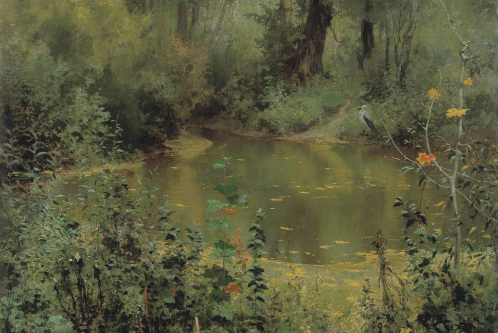 Vasilij Dmitrievič Polenov, Waldweiher, 1881, 90,5 × 134,5 cm; © Foto: Kunsthalle zu Kiel