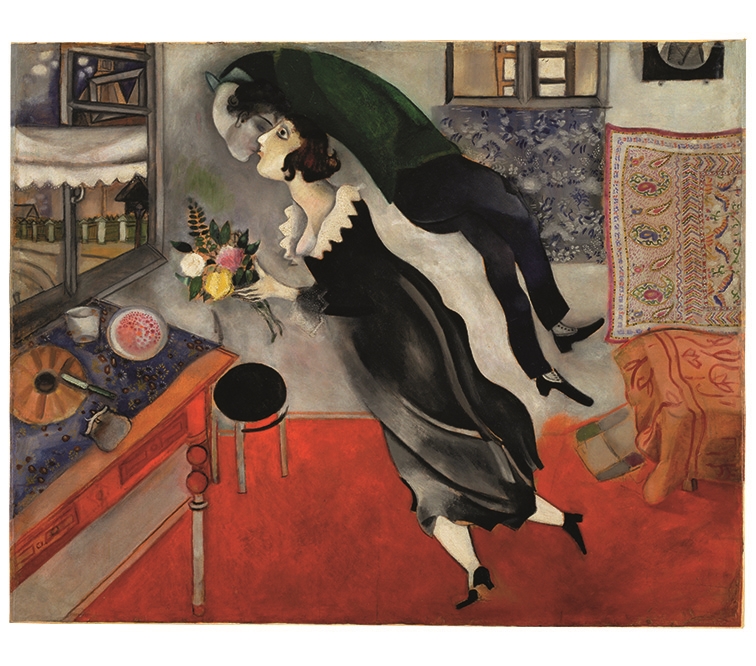 Marc Chagall, Der Geburtstag, 1915, The Museum of Modern Art, New York; Acquired through the Lillie P. Bliss Bequest (by exchange), 1949; Foto: 2017 Digital Image, The Museum of Modern Art, New York / Skala, Florence; © VG Bild-Kunst, Bonn 2017