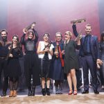 Die Preisträger des FAUST 2017 auf der Bühne im Schauspiel Leipzig; Foto: Markus Nass