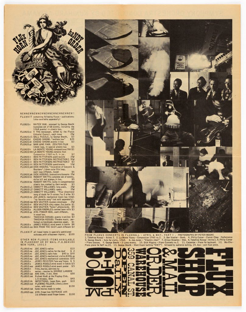 Fluxus cc fiVe ThReE, 1964, 58,2 × 45,5 cm, Fluxus Newspaper Nr. 4, Edition Fluxus, New York © Museum Abteiberg, Mönchengladbach / Foto: Achim Kukulies