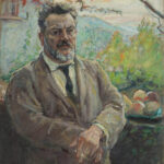 Impressionistisches Selbstporträt eines Mannes