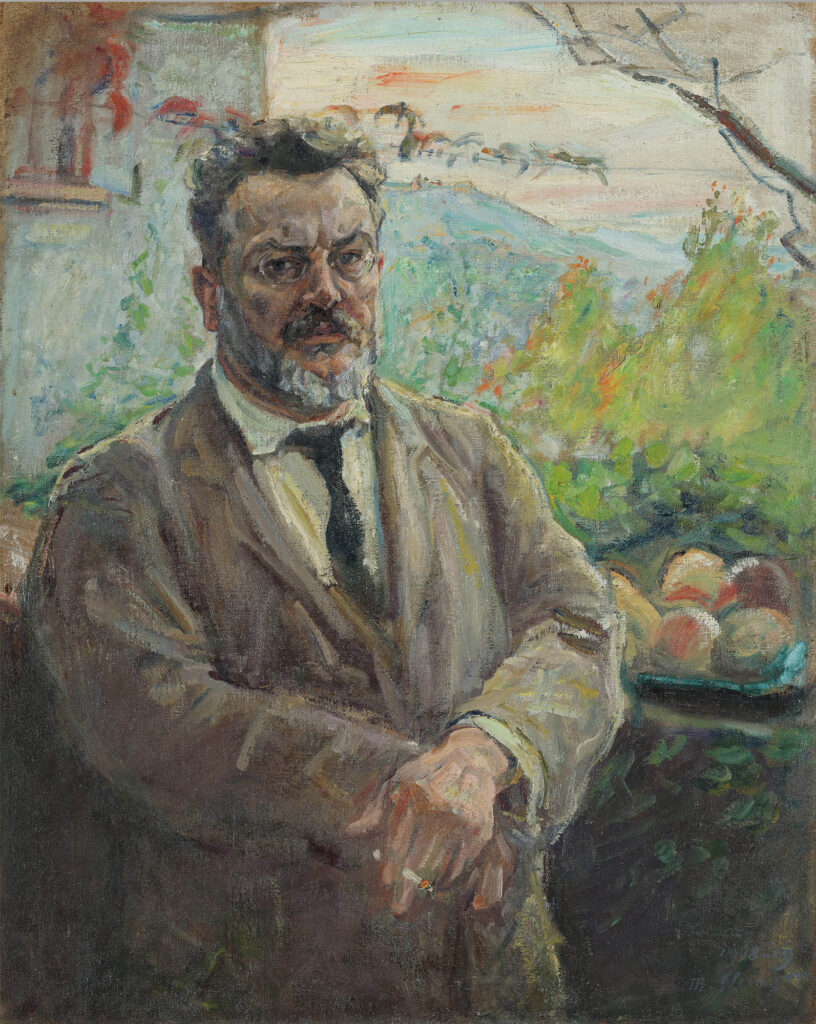 Impressionistisches Selbstporträt eines Mannes