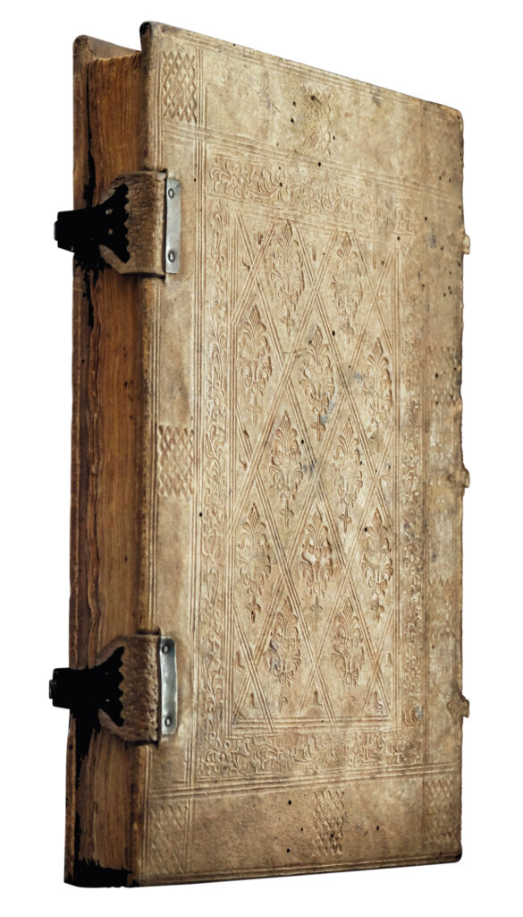 Außen Ansicht einer mittelalterlichen Handschrift