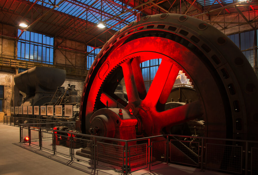 Innenansicht einer Industriehalle