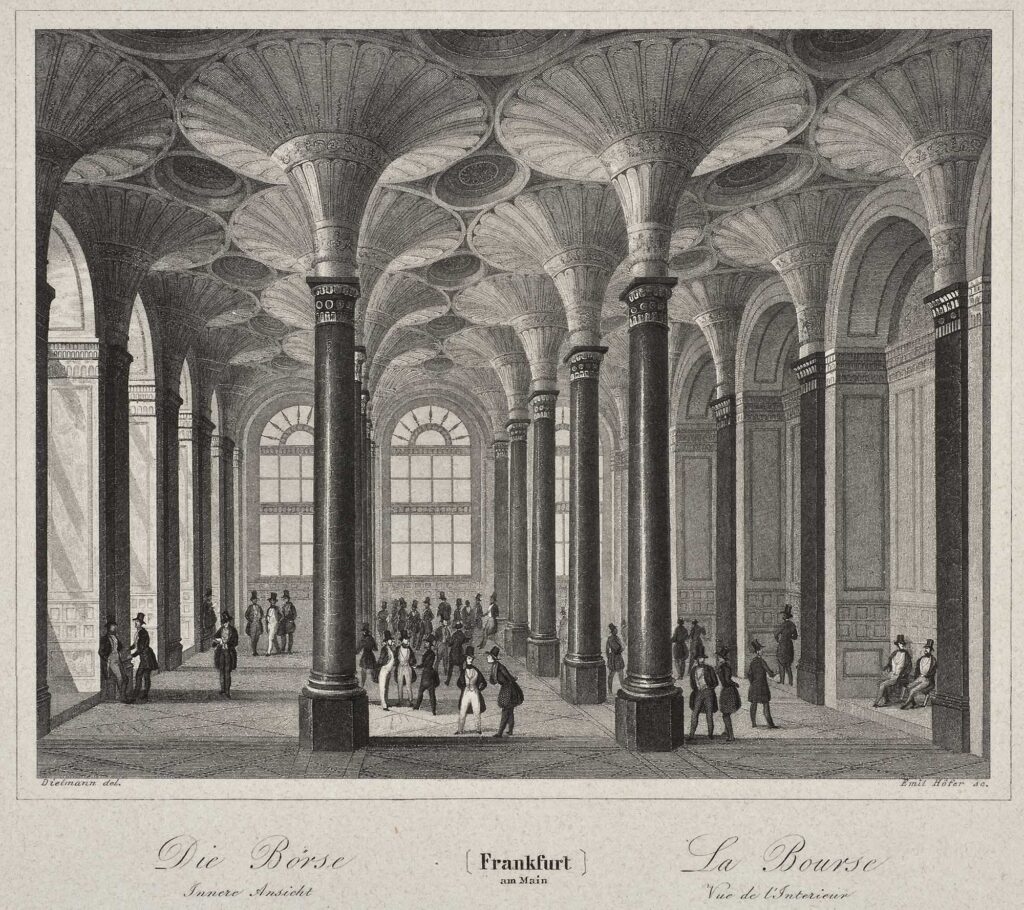 Stich einer historischen Börse