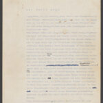 Blatt mit Schreibmaschinentext