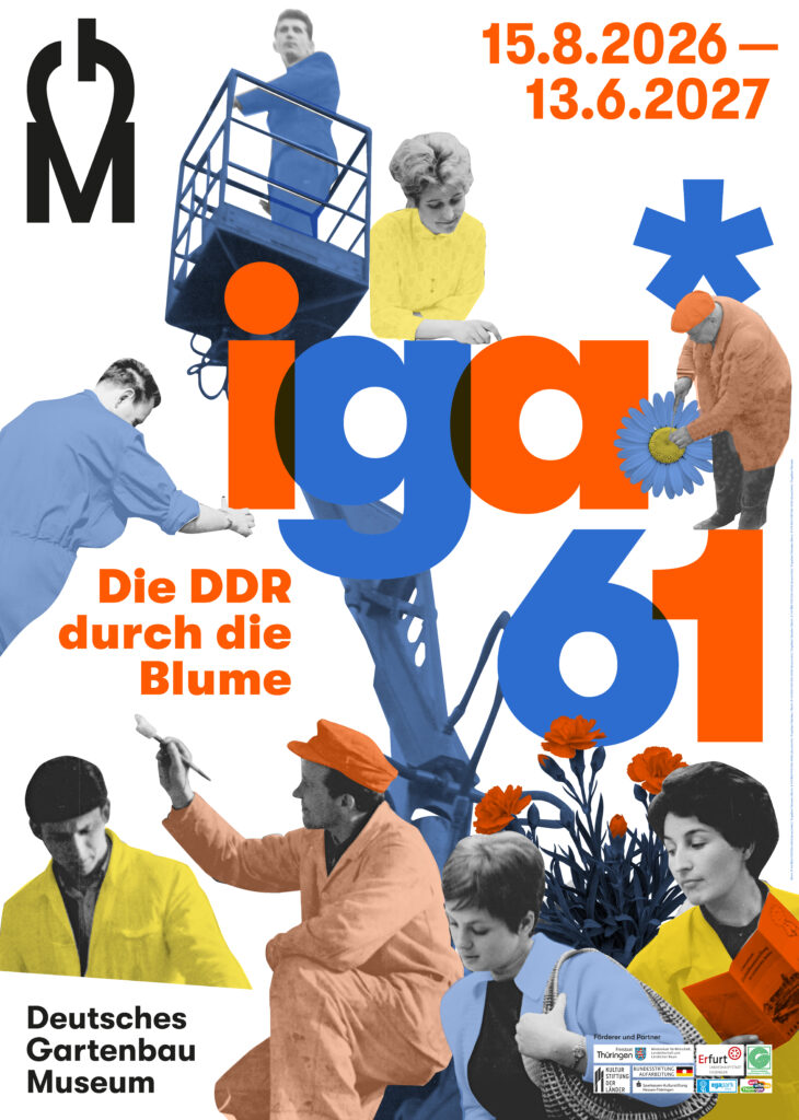 Ausstellungsplakat "iga*61. Die DDR durch die Blume"