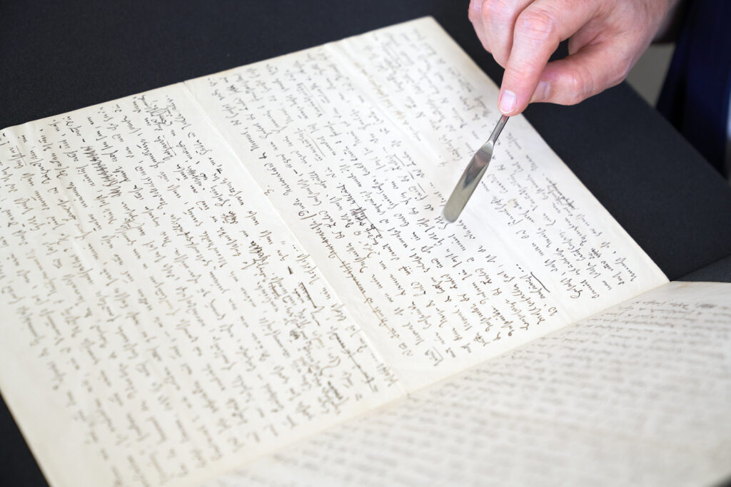 Detailansicht der Handschrift