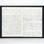 doppelseitige Handschrift, geöffnet